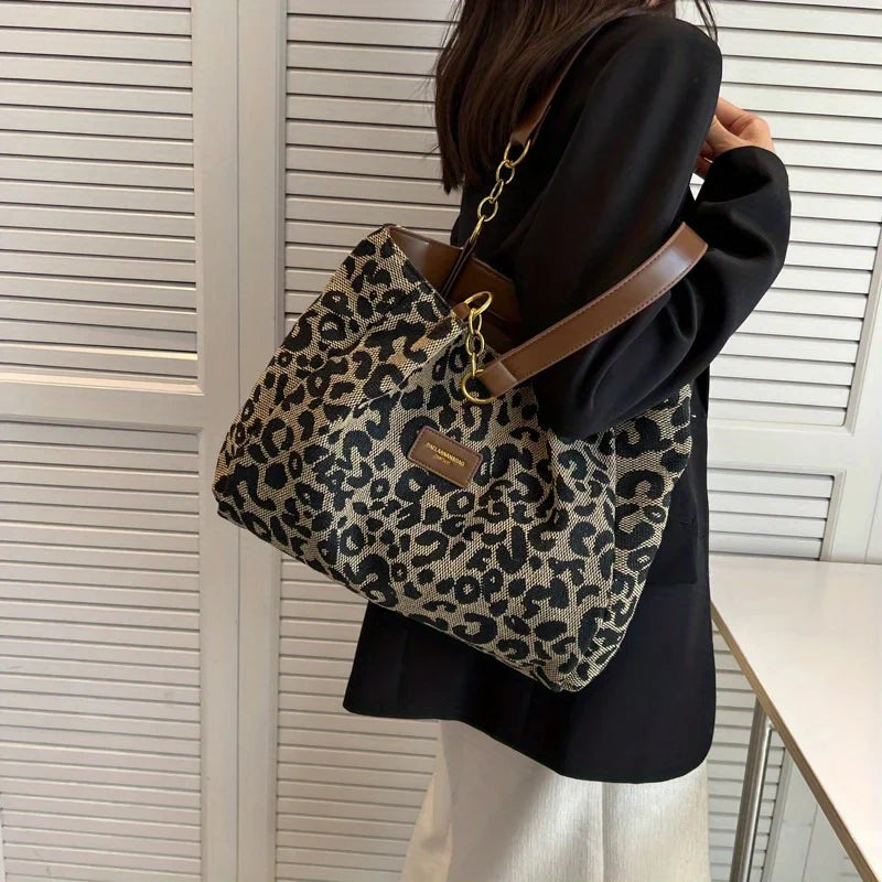 Viral Leopard Tote Bag