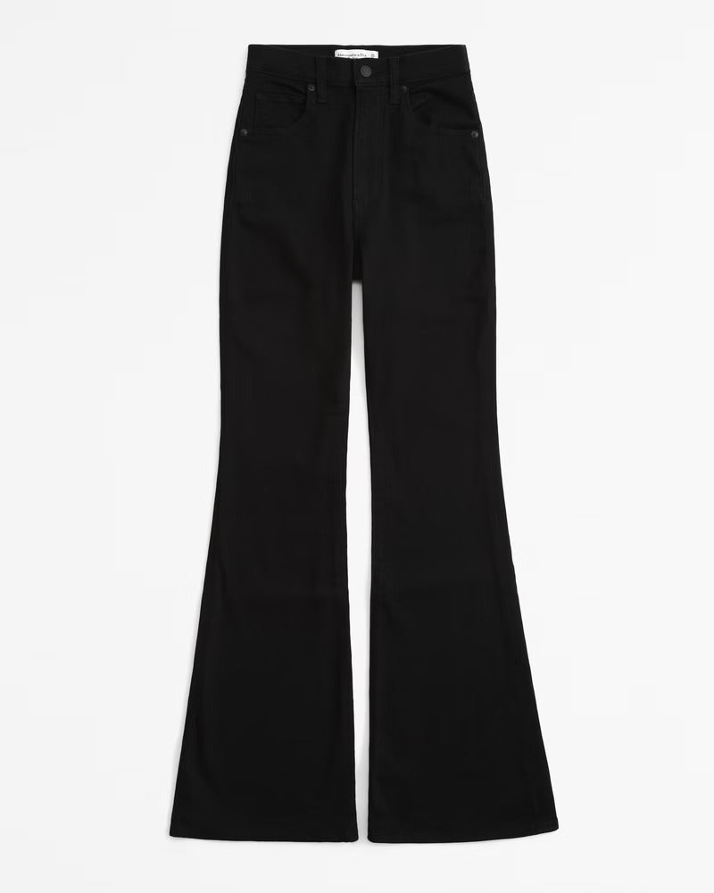 High Rise Stretch Flare Jeans